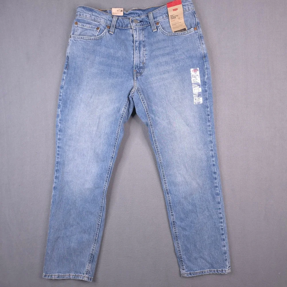 Levi's 541 Athletic Taper Jeans Light Wash Blue 32x30 Stretch Eco Ease Denim